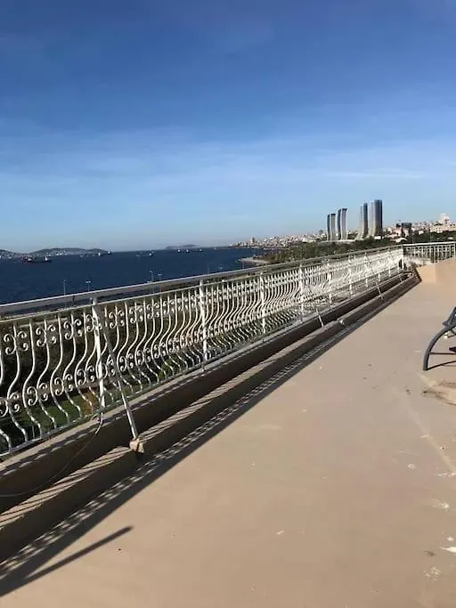Lägenhet Rooftop Flat With A Great Sea View Terrace Istanbul Turkiet